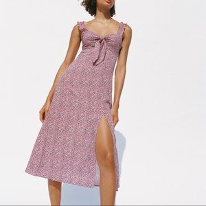 Zara flower midi dress